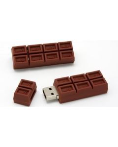 Chocolate Bar USB Flash Drive - Data Storage Device - 4GB - Key Ring Included