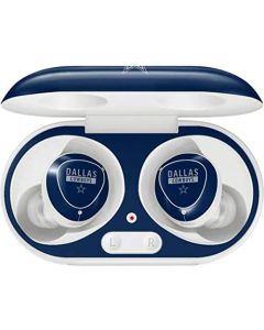 Skinit Decal Audio Skin Compatible with Samsung Galaxy Buds+ - Officially Licensed NFL Dallas Cowboys Blue Performance Series Design