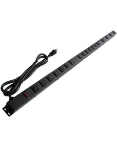 48" 18 Outlet Metal Power Strip, 41861