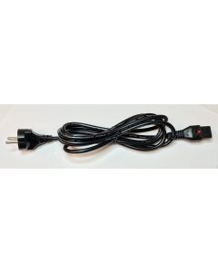 CL60065-LOCK 2.5 Meter (8'2") Self Locking IEC-Lock European Power Cord CEE 7/7 "SHUCKO to IEC-Lock C13
