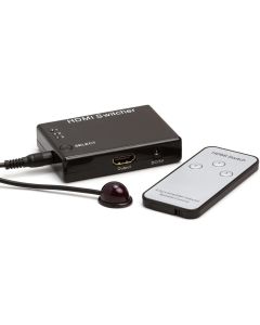 Cmple - 3 Port High Speed HDMI Switch 3-in-1 out (3x1), 3D, Full HD 4K @30Hz with Remote, IR Extender Receiver