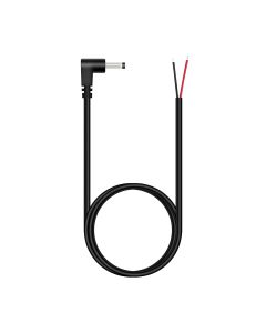 Fancasee 3 ft Replacement 3.5mm x 1.35mm 90 Degree Right Angle DC Power Male Plug Jack to Bare Wire Open End Pigtail Power Cable Cord for DC Power Supply Cable Repair