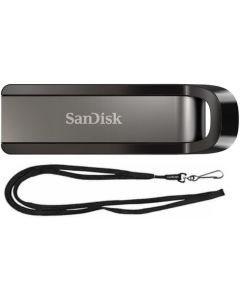 SanDisk 64GB Extreme USB 3.2 Flash Drive 395MB/s for Computer, PC, Laptop (SDCZ810-064G) Bundle with (1) GoRAM Black Lanyard (64GB, 1 Pack)