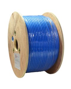 Dripstone 500ft CAT7 S/FTP in-Wall (CMR Rated) UL Listed Bare Copper Solid 23AWG Conductor 600Mhz Fluke Tested Ethernet Wire (Blue) (600032)