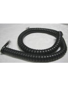 DIY-BizPhones 10 Pack of Dark Gray 12' Ft Norstar Compatible Handset Cords Nortel Phone T7100 T7208 T7316 T7316e Meridian M T M3900 Series M3902 M3903 M3904 Black Charcoal Receiver Curly Coil Lot