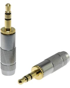 E-outstanding 3.5mm Male Plug 2 PCS 3 Pole 3.5mm Male Headphones Jack Stereo Audio Soldering Adapter Gold-Plated Brass Connector