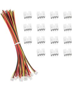 JST Connector Wire ITROLLE 30PCS Mini Micro JST 2.0 PH 3-Pin Female Connectors Plugs with 15cm Wires Cables and Male Plug