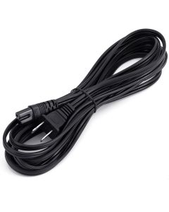 Aurum Cables UL Approved 15 Feet Slot Power Cord,2 Prong Figure 8 Power Cord Non Polarized Power Cable NEMA 1-15P to IEC C7