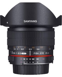 Samyang SYHD8M-C 8mm f/3.5 HD Lens with Removable Hood for Canon