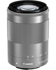 Canon EF-M 55-200mm f/4.5-6.3 Image Stabilization STM Zoom Lens (Silver)