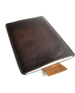 Chalk Factory Leather Laptop Sleeve with Water Proof core and Inner Lining for Dell XPS (13", Brown)